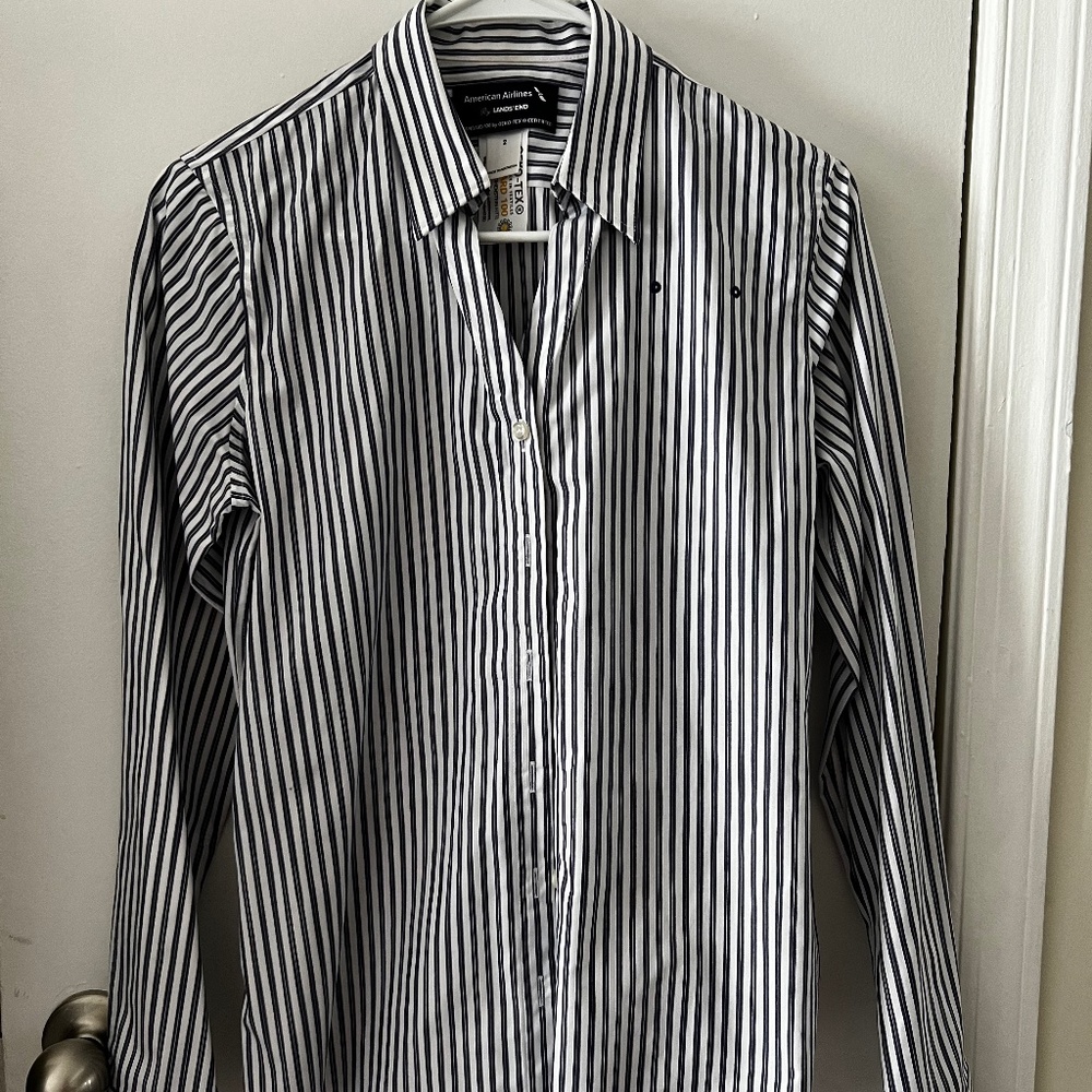 American Airlines uniform button down  shirt